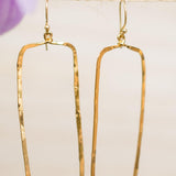 Giovana Rectangular Earrings ~Gold Plated or Silver Plated ~ SME025 - Maresia Jewelry
