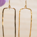 Giovana Rectangular Earrings ~Gold Plated or Silver Plated ~ SME025 - Maresia Jewelry