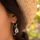 Green Amethyst Earrings ~ Sterling Silver 925 ~  ME092 - Maresia Jewelry