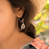 Green Amethyst Earrings ~ Sterling Silver 925 ~  ME092 - Maresia Jewelry
