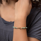 Green Jasper Bracelet ~ Gold Filled or Sterling Silver 925 ~ MB002 - Maresia Jewelry