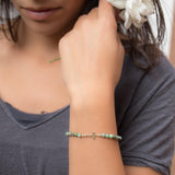 Green Jasper Bracelet ~ Gold Filled or Sterling Silver 925 ~ MB002 - Maresia Jewelry
