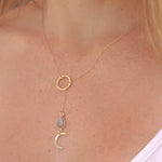 Half Moon Labradorite necklace~Gold filled - Maresia Jewelry