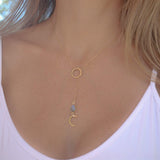 Half Moon Labradorite necklace~Gold filled - Maresia Jewelry