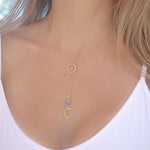 Half Moon Labradorite necklace~Gold filled - Maresia Jewelry