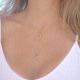 Half Moon Labradorite necklace~Gold filled - Maresia Jewelry