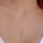 Half Moon Labradorite necklace~Gold filled - Maresia Jewelry