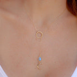 Half Moon Labradorite necklace~Gold filled - Maresia Jewelry