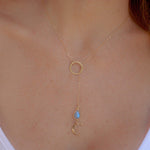 Half Moon Labradorite necklace~Gold filled - Maresia Jewelry