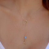 Half Moon Labradorite necklace~Gold filled - Maresia Jewelry