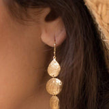 Hammered Earrings ~ Gold Vermeil~  ME093 - Maresia Jewelry