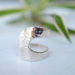 Hammered Wave Ring ~ Sterling Silver 925 ~  MR141 - Maresia Jewelry