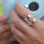 Hammered Wave Ring ~ Sterling Silver 925 ~  MR141 - Maresia Jewelry