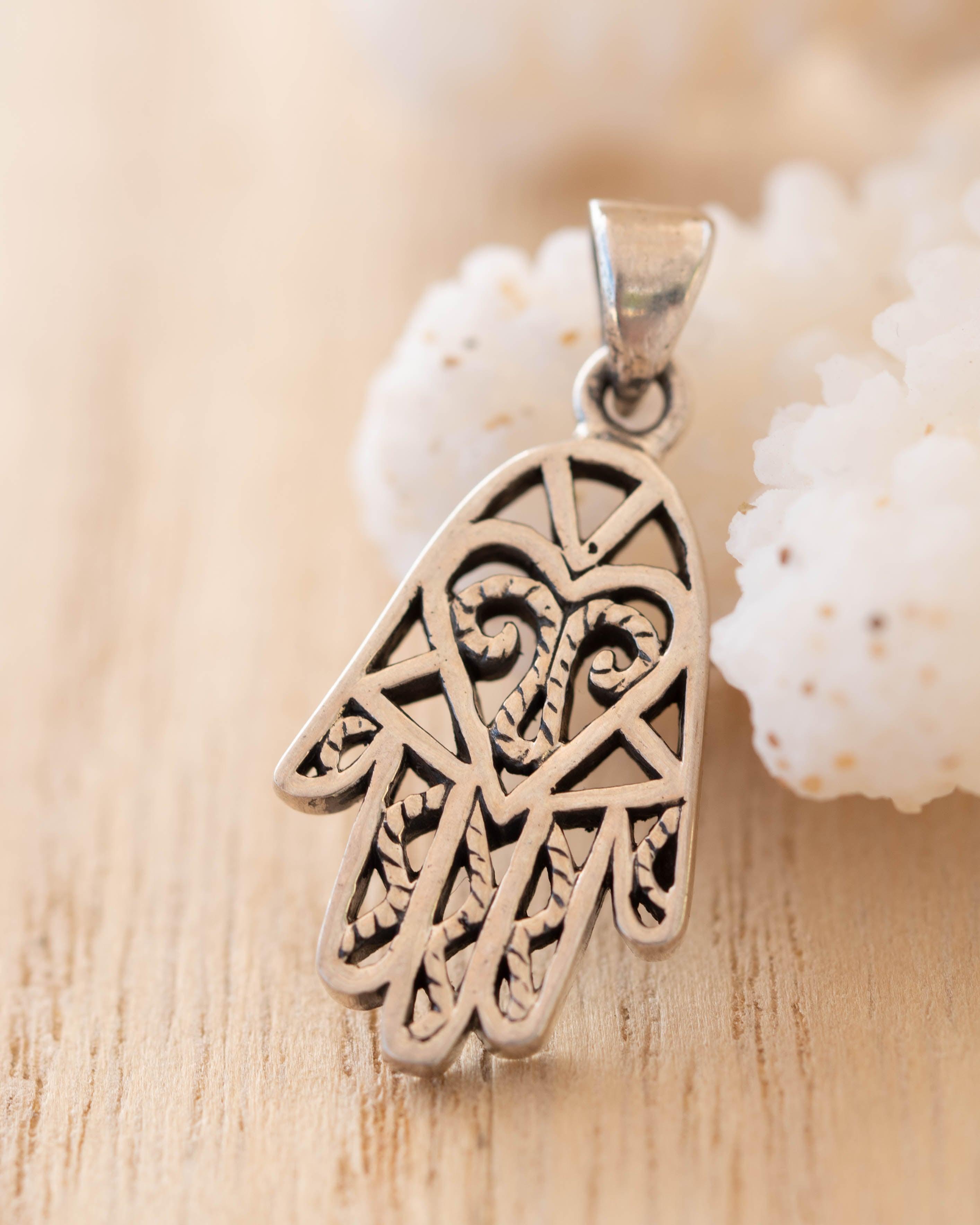 Hamsa Pendant ~ Sterling Silver ~ SMP054 - Maresia Jewelry