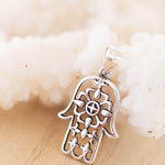 Hamsa Pendant ~ Sterling Silver ~ SMP056 - Maresia Jewelry