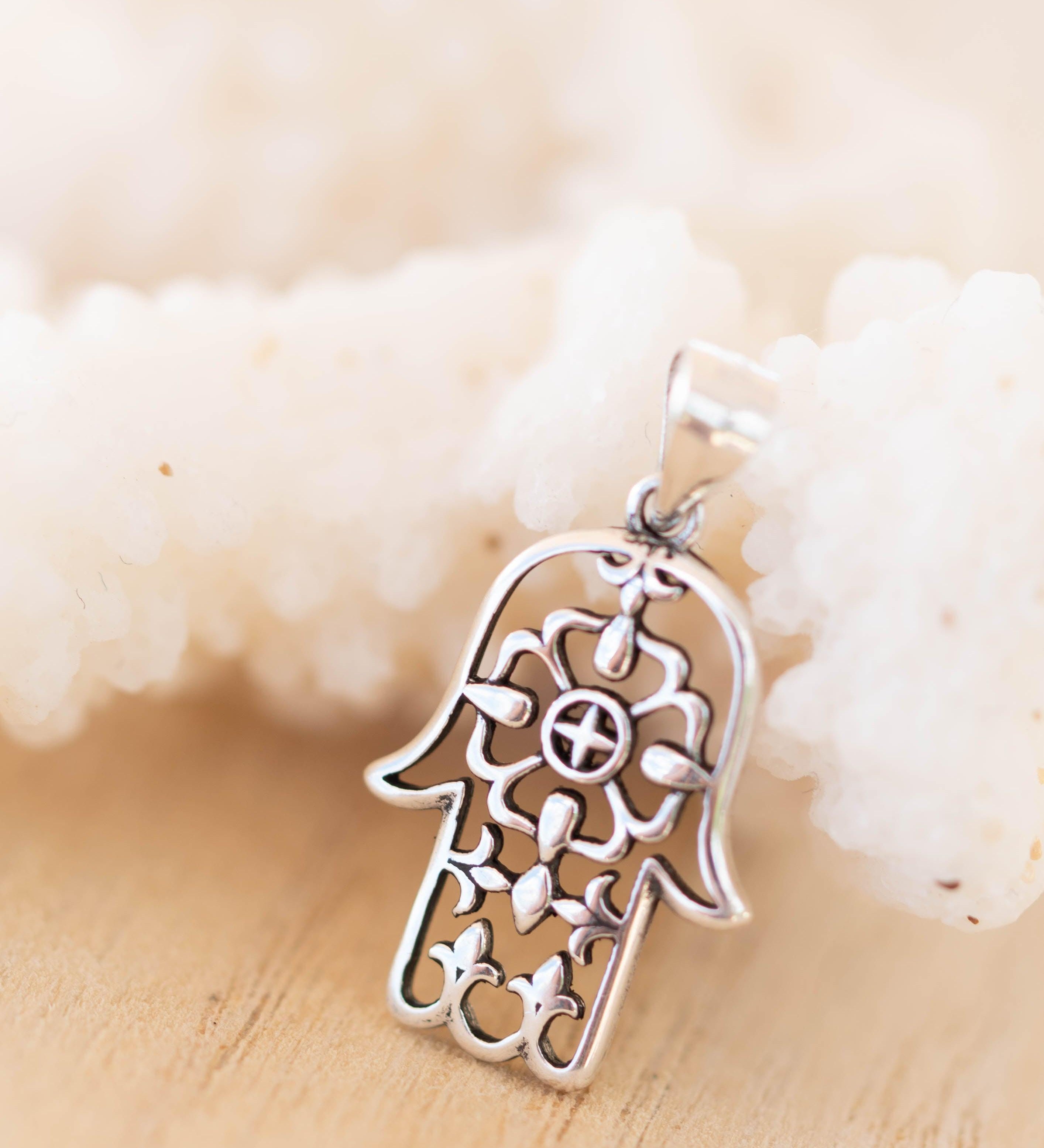 Hamsa Pendant ~ Sterling Silver ~ SMP056 - Maresia Jewelry