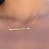 Hand Stamped Bar Necklace ~ Sterling Silver 925 & Gold Filled - Maresia Jewelry