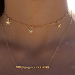 Hand Stamped Bar Necklace ~ Sterling Silver 925 & Gold Filled - Maresia Jewelry