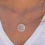 Hand Stamped Disk ~  Sterling Silver - Maresia Jewelry