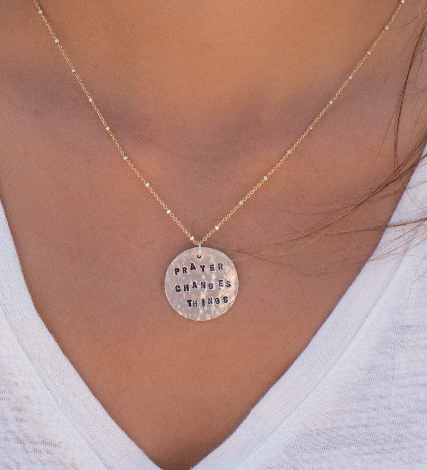 Hand Stamped Disk ~  Sterling Silver - Maresia Jewelry