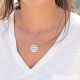 Hand Stamped Disk ~  Sterling Silver - Maresia Jewelry