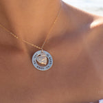 Hand Stamped Necklace ~ Sterling Silver 925 & Gold Filled - Maresia Jewelry