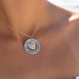 Hand Stamped Necklace ~ Sterling Silver 925 & Gold Filled - Maresia Jewelry