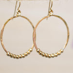 Hannes Circle Earrings ~Gold Plated or Silver Plated ~ SME020 - Maresia Jewelry