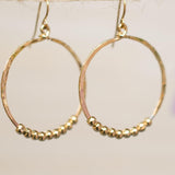 Hannes Circle Earrings ~Gold Plated or Silver Plated ~ SME020 - Maresia Jewelry
