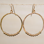 Hannes Circle Earrings ~Gold Plated or Silver Plated ~ SME020 - Maresia Jewelry