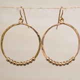 Hannes Circle Earrings ~Gold Plated or Silver Plated ~ SME020 - Maresia Jewelry