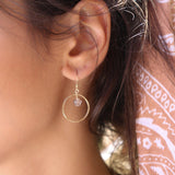 Herkimer diamond Earrings ~ 14k Gold Filled or Sterling Silver 925 - Maresia Jewelry