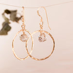 Herkimer diamond Earrings ~ 14k Gold Filled or Sterling Silver 925 - Maresia Jewelry
