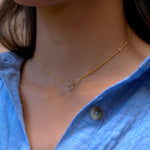 Herkimer Diamond necklace~ Gold Vermeil & Sterling Silver - Maresia Jewelry