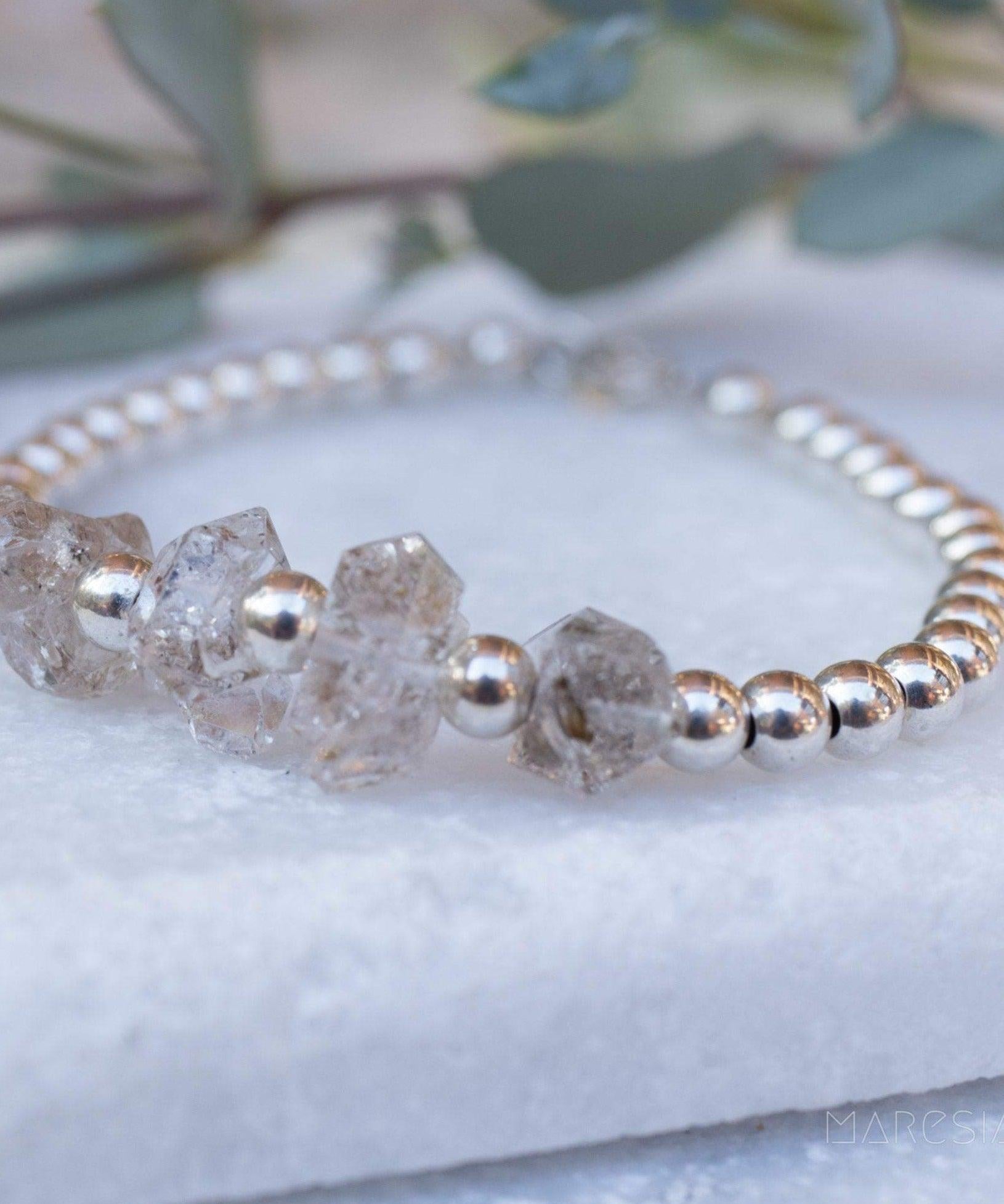 Hermiker Diamond  Bracelet ~Gold Filled or Sterling Silver 925 ~ MB007 - Maresia Jewelry