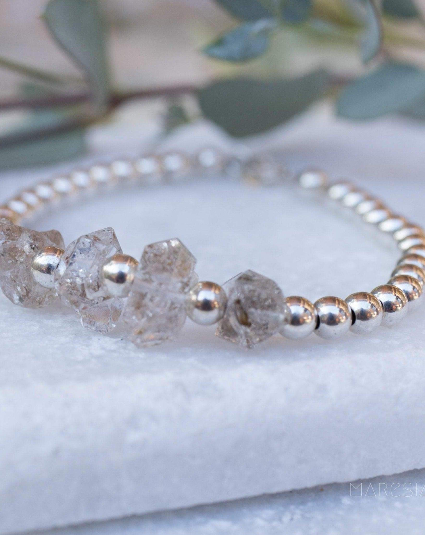 Hermiker Diamond  Bracelet ~Gold Filled or Sterling Silver 925 ~ MB007 - Maresia Jewelry