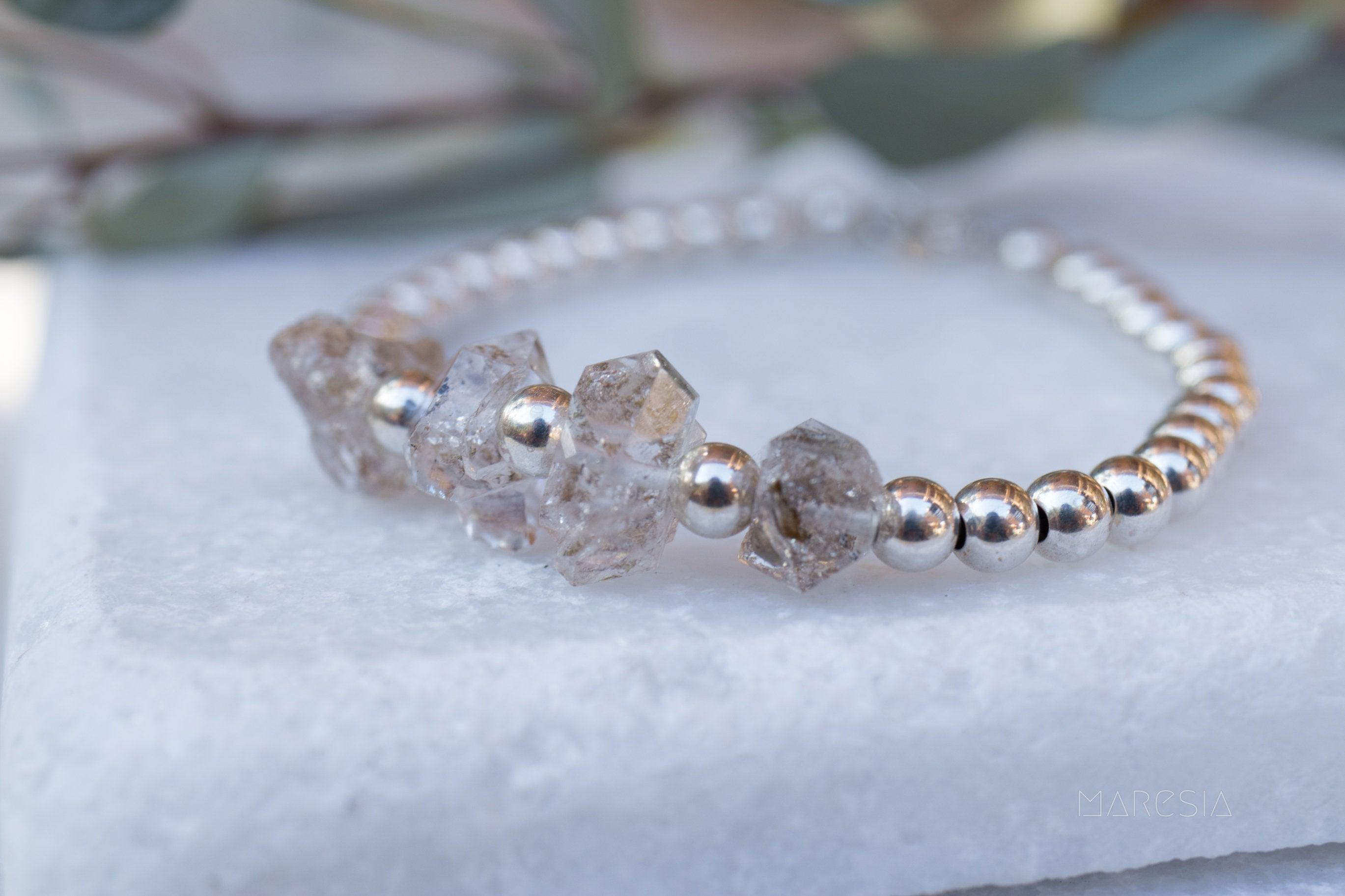 Hermiker Diamond  Bracelet ~Gold Filled or Sterling Silver 925 ~ MB007 - Maresia Jewelry