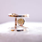 Rainbow Labradorite  Double Band Ring ~ Sterling Silver 925 ~  MR004 - Maresia Jewelry