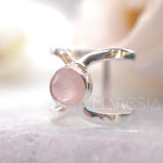 Rose Quartz Ring ~Sterling Silver 925 ~ MR005 - Maresia Jewelry