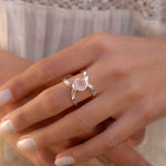 Rose Quartz Ring ~Sterling Silver 925 ~ MR005 - Maresia Jewelry