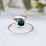 Howlite dyed Turquoise  Ring ~ Sterling Silver 925 ~ Handmade Everyday ~ Solitaire ~ Hippie ~ Bohemian ~December Birthstone  ~ MR180