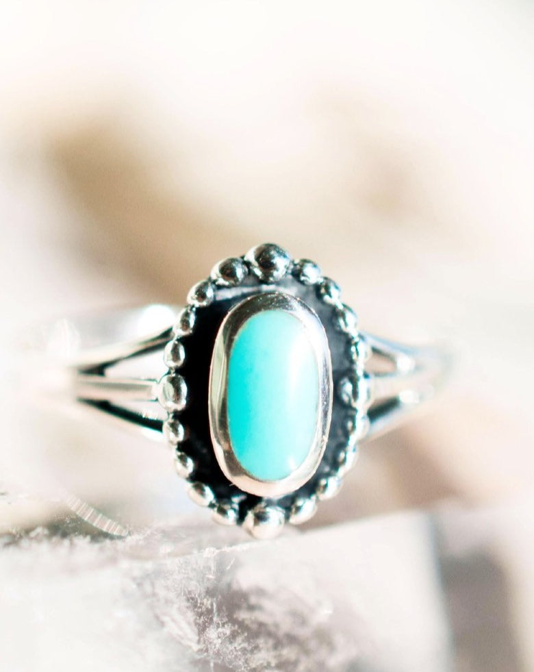 Pipeline Turquoise Ring ~ Sterling Silver 925~SMR009 - Maresia Jewelry
