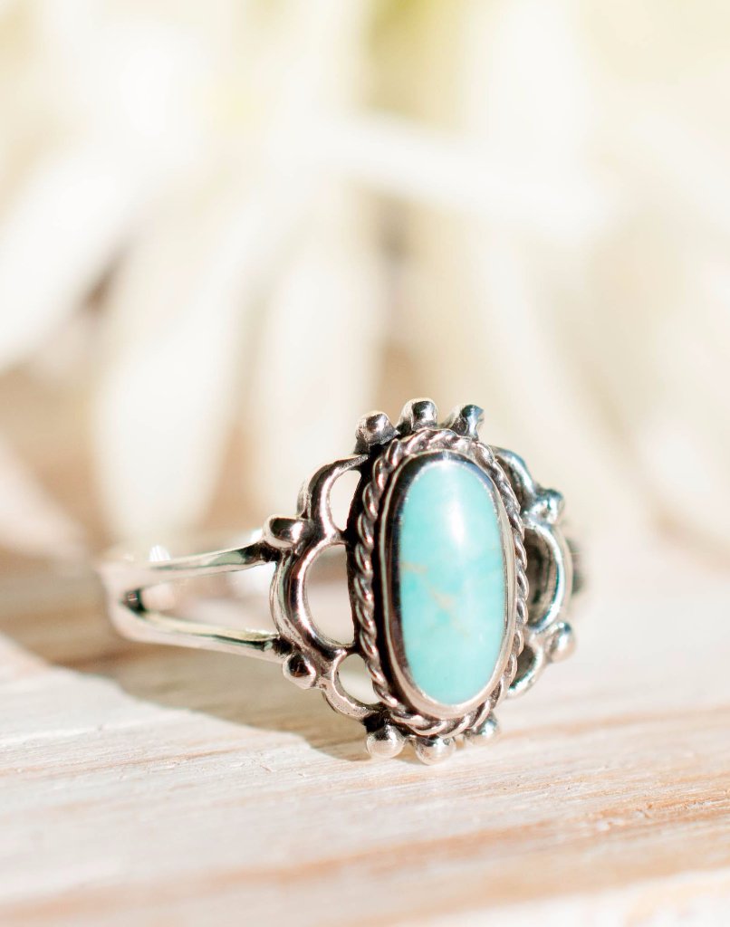 Babi Turquoise Ring ~Sterling Silver 925~SMR014 - Maresia Jewelry