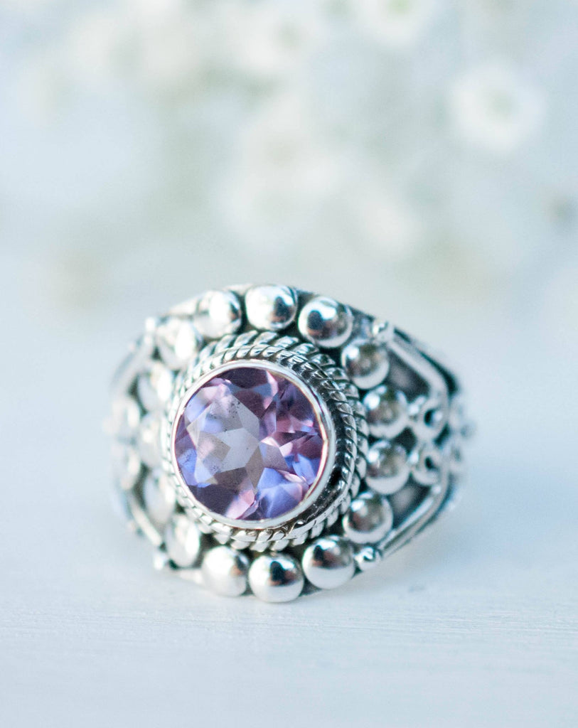 Amethyst Ring ~ Sterling Silver 925 ~MR099A - Maresia Jewelry