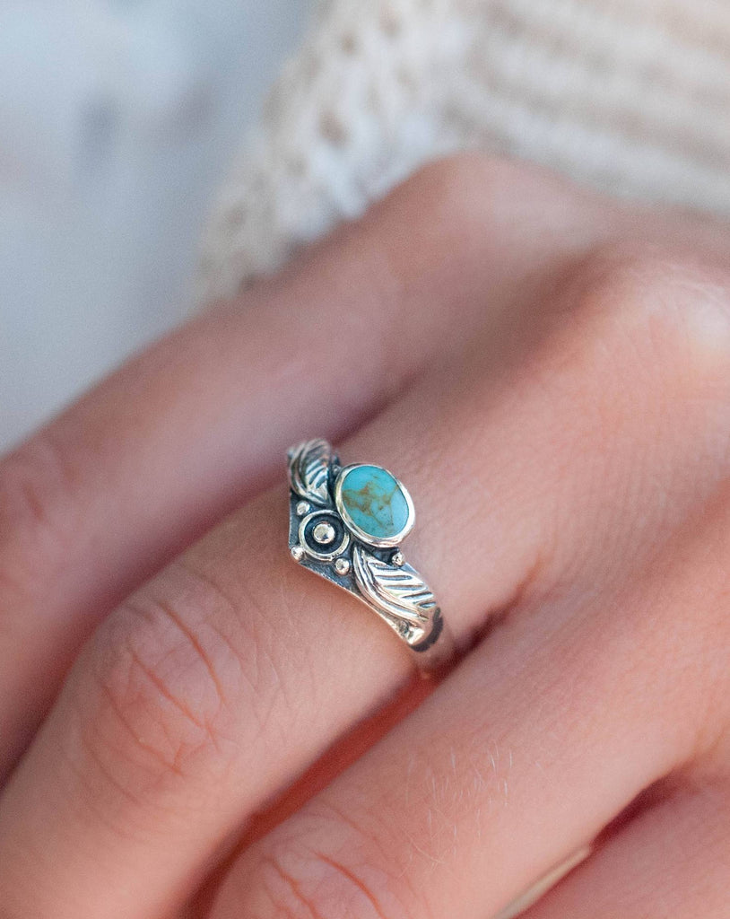 Turquoise Ring ~ Sterling Silver 925 ~ MR133 - Maresia Jewelry