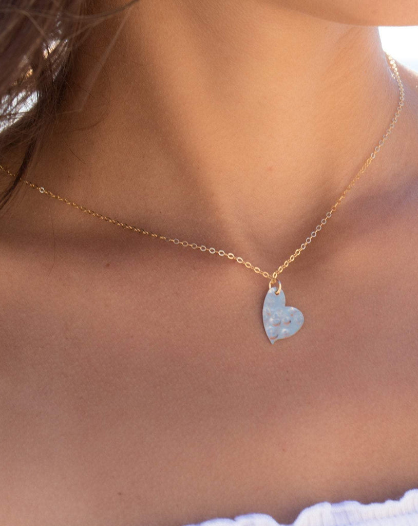 Dainty Heart Necklace ~Gold Filled - Maresia Jewelry