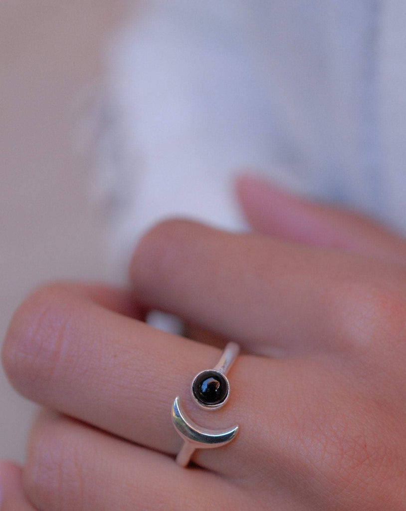 Black Onyx Ring ~ Sterling Silver 925 ~ MR126 - Maresia Jewelry