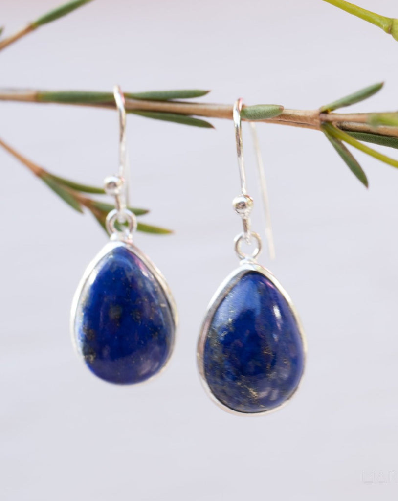 Lapis Lazuli Earrings ~ Sterling Silver 925  ~ ME141 - Maresia Jewelry