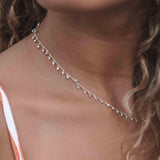 Sterling Silver 925 or Gold Vermeil Choker ~ Jewelry ~ Gift For Her ~ Minimalist~ Handmade~ Thin Chain~ Delicate ~Layered~MN111