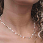 Sterling Silver 925 or Gold Vermeil Choker ~ Jewelry ~ Gift For Her ~ Minimalist~ Handmade~ Thin Chain~ Delicate ~Layered~MN111
